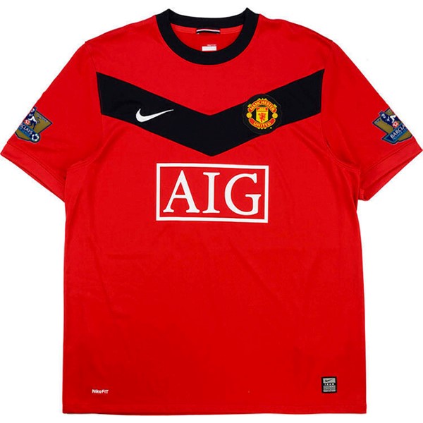 Tailandia Camiseta Manchester United Primera equipo Retro 2009 2010 Rojo